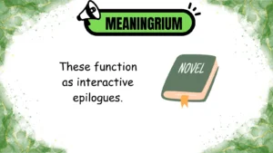 epilogue meaning
