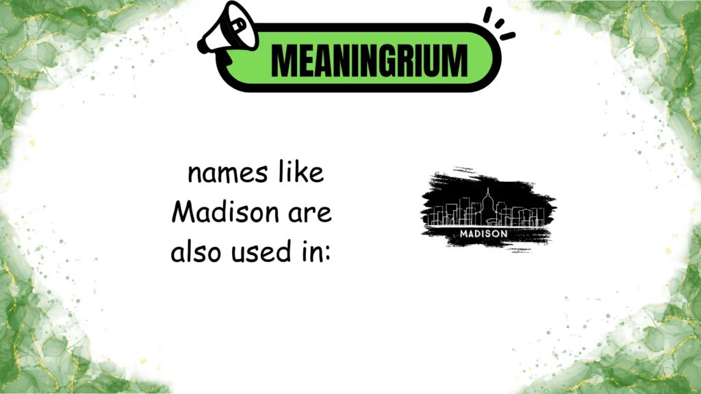 madison name meaning