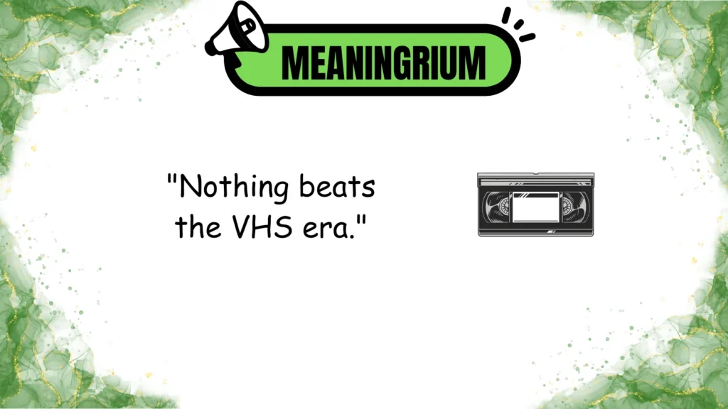 vhs meaning