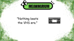 vhs meaning